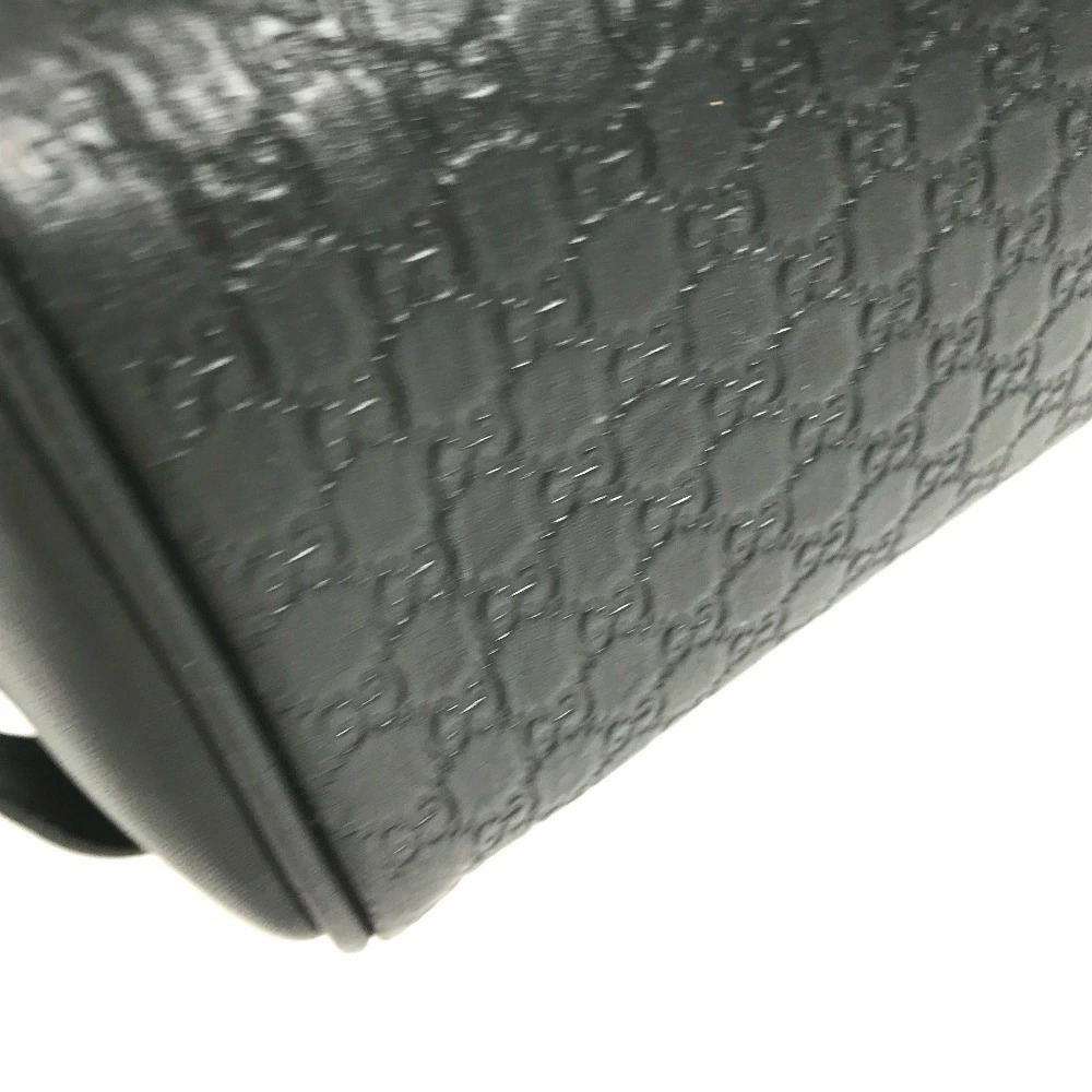 GUCCI Guccissima GG Logo Clutch Bag Clutch Handle Shoulder Leather Black - Picture 7 of 15